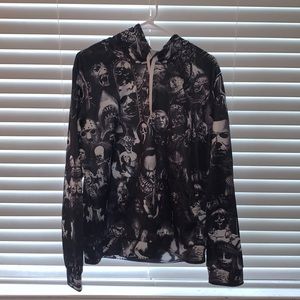 Vintage Horror Themed Hoodie